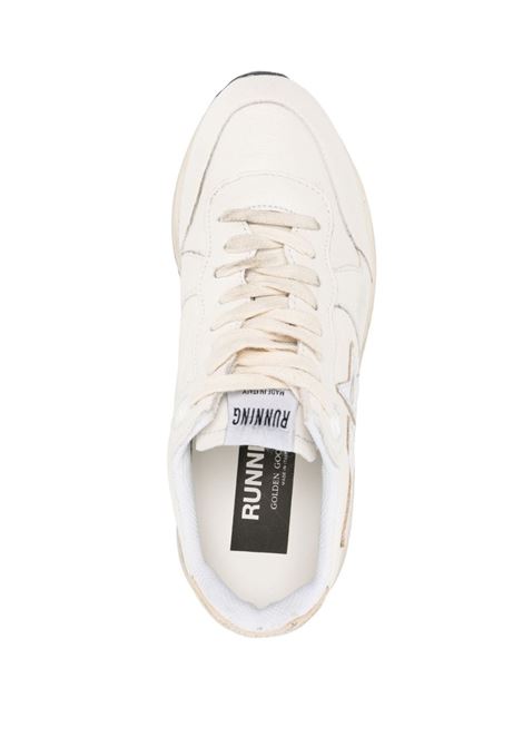white and silver calf leather Running Sole sneakers  GOLDEN GOOSE | GWF00215-F00473710358